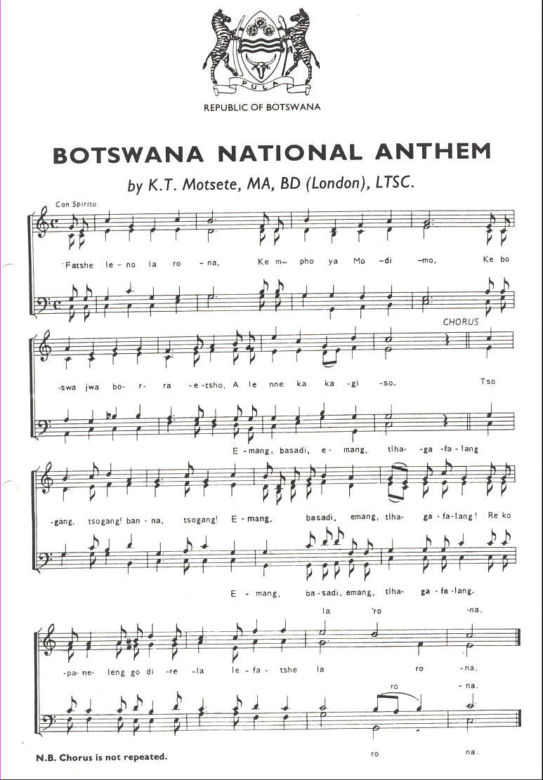 Music Of National Anthem Of